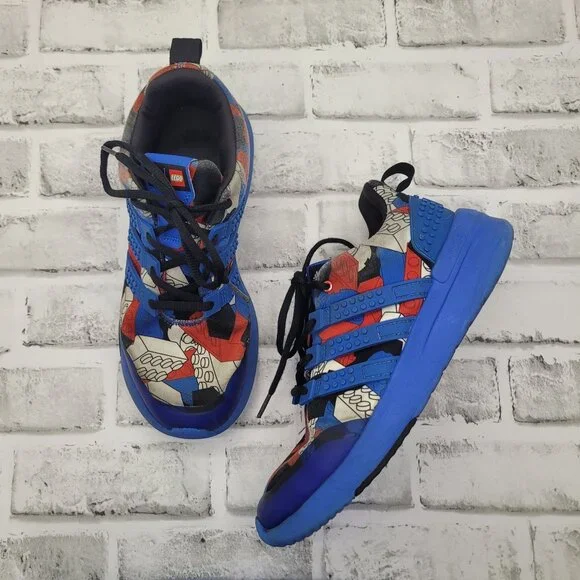 adidas | Shoes | Adidas Lego Edition Red White Blue Black Youth Size 6 |  Poshmark